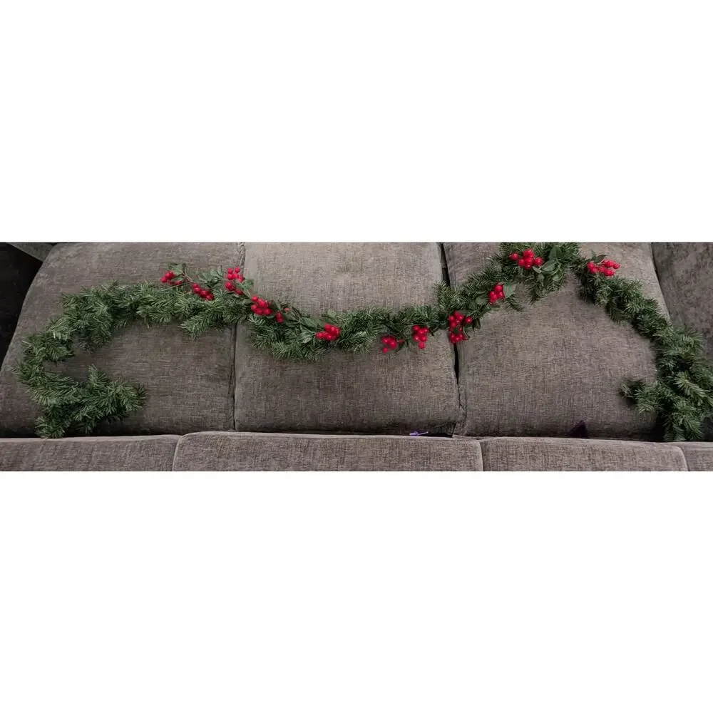 7.5 Feet Garland- Berry, Leaves, Fir Christmas Home Decor